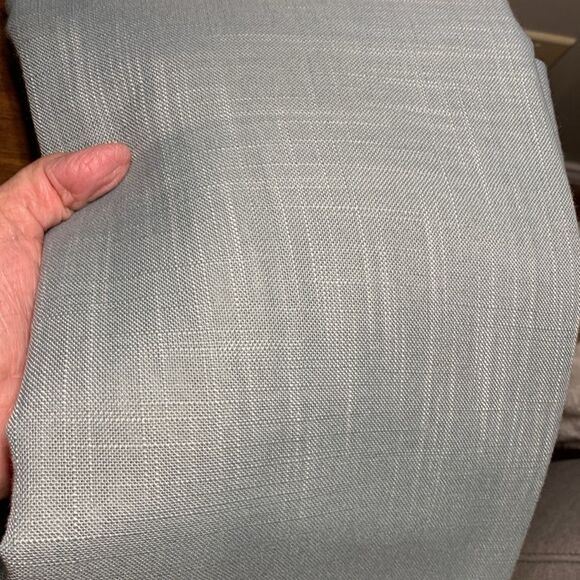 100" X 108" Teal Rectangle textured faux linen Tablecloth - Picture 4 of 4